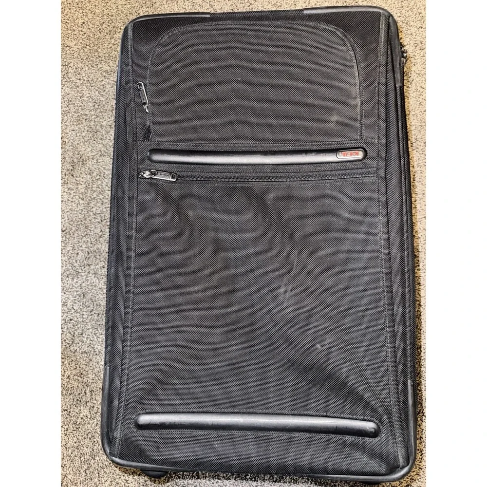 TUMI Black Ballistic Nylon Rolling Carry On Suitcase 22x14x12 Luggage